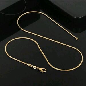 1mm Elegant 18K Gold Plated Necklace 20"